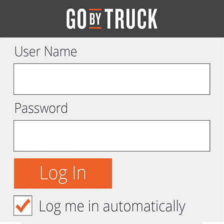 Go By Truck Mobile project screenshot